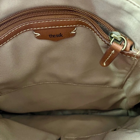 The Sak Ventura II Distressed Leather Convertible Backpack/Crossbody - Picture 6 of 7